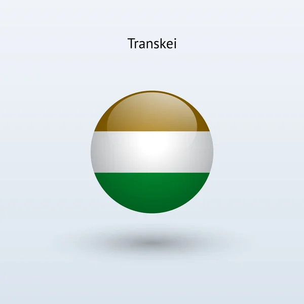 Transkei ronde vlag. vectorillustratie. — Stockvector