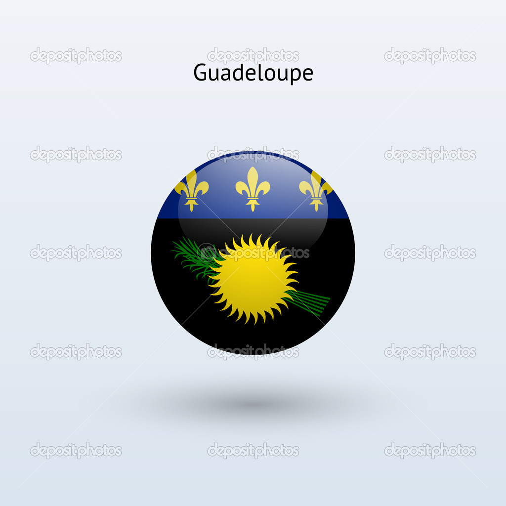 Drapeau Rond De Guadeloupe Illustration Vectorielle Image Vectorielle Par Tkacchuk C Illustration 36047077