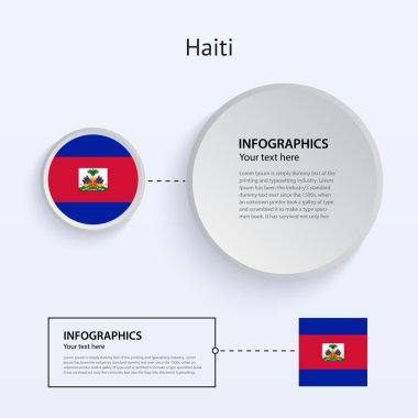 Haiti ülke set afiş.