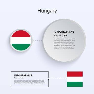 Macaristan ülke set afiş.