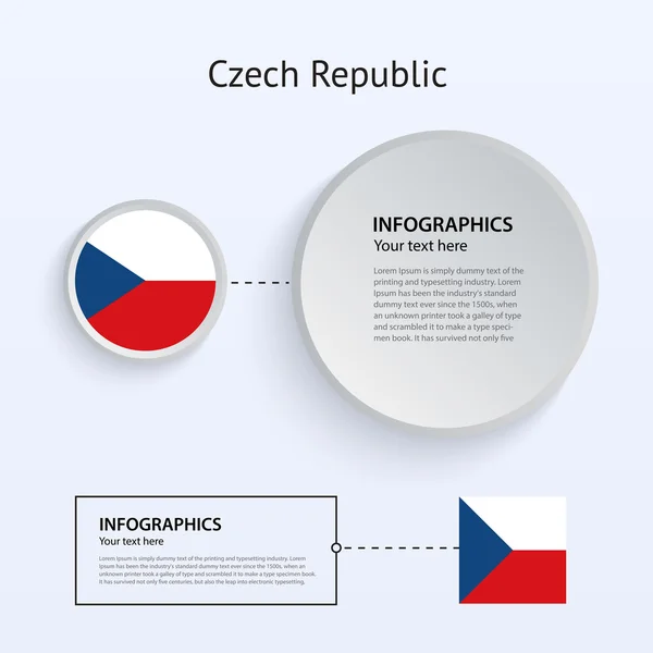 Czechy kraj zestaw bannerów. — Wektor stockowy