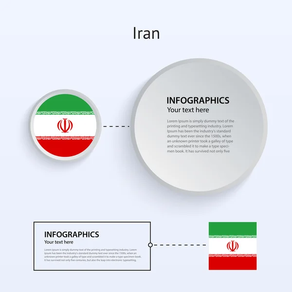 Iran kraju zestaw bannerów. — Wektor stockowy