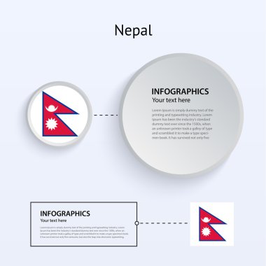 Nepal ülke set afiş.