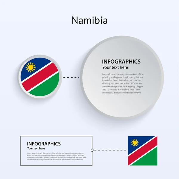 Namibia Country Set de Banners . — Vector de stock