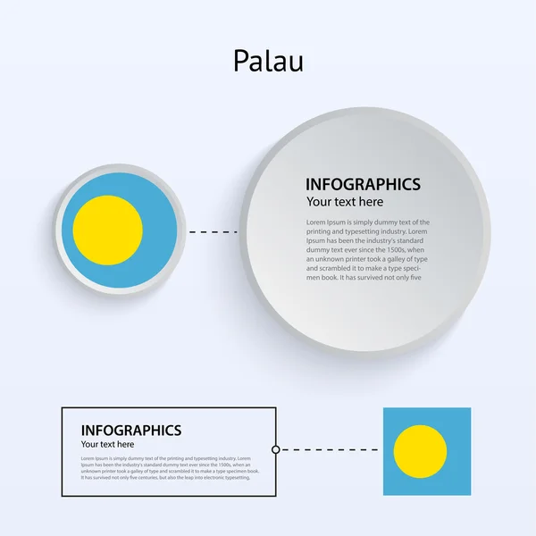 Палау країни набір банерів. — стоковий вектор