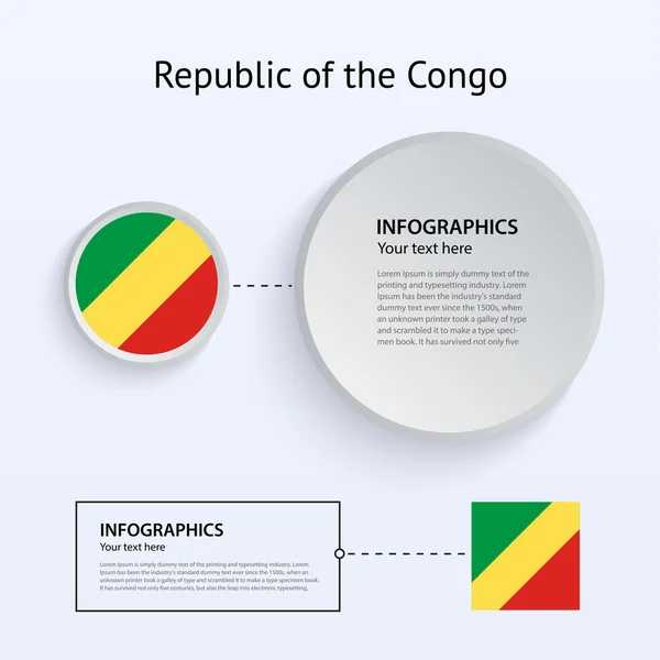 Repubblica del Congo Paese Set . — Vettoriale Stock