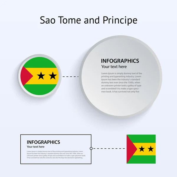 Sao Tome and Principe Country Set of Banners. — Stock Vector