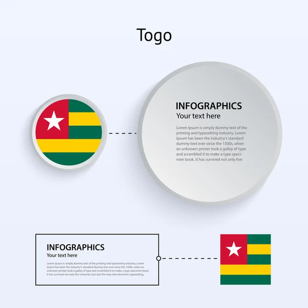 Togo Country Set of Banners. — Stock Vector