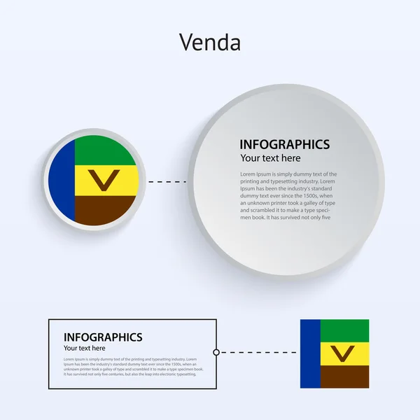 Venda land set van banners. — Stockvector