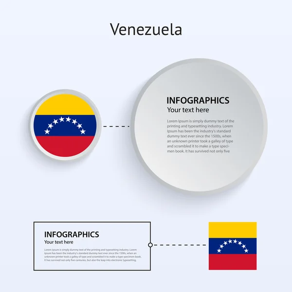 Wenezuela kraju zestaw bannerów. — Wektor stockowy