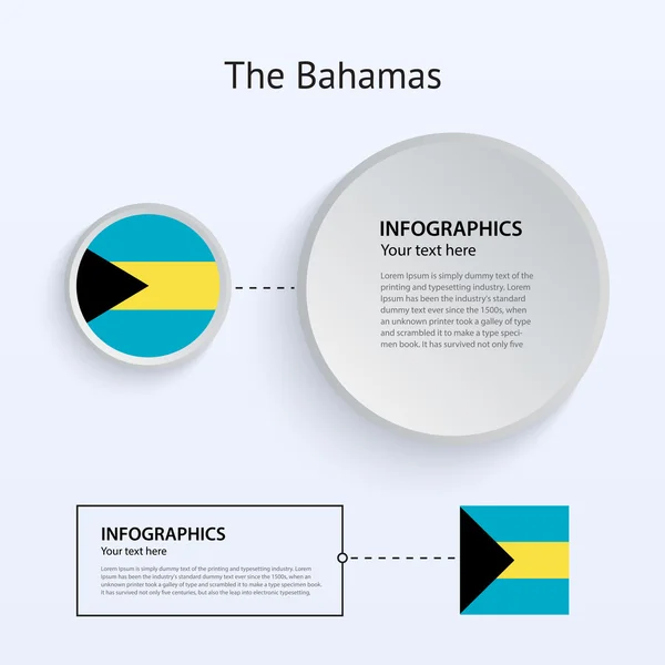 Bahamas Country Set de Banners . — Archivo Imágenes Vectoriales