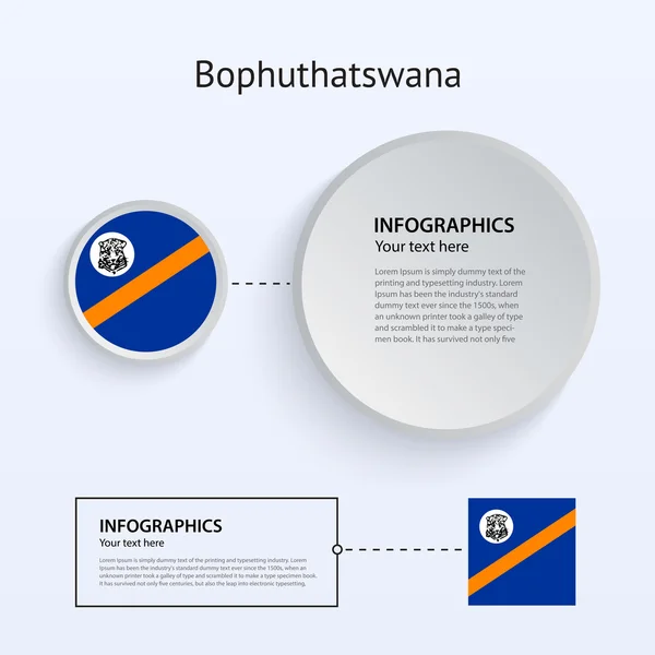Bophuthatswana Country Set de Banners . — Vector de stock