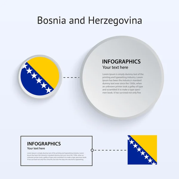 Bosnia and Herzegovina Country Set of Banners. — Stock Vector