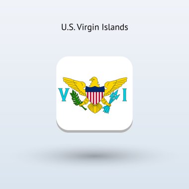 US Virgin Islands flag icon clipart