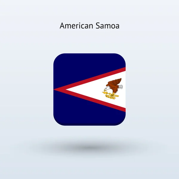 Amerikan Samoası bayrak simgesi — Stok Vektör