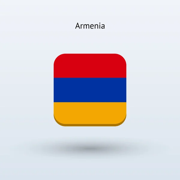 Armenien flaggikonen — Stock vektor