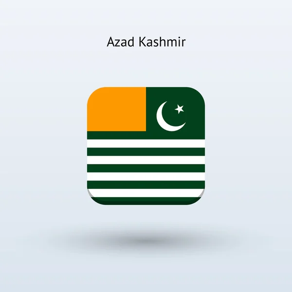Icona bandiera Azad Kashmir — Vettoriale Stock