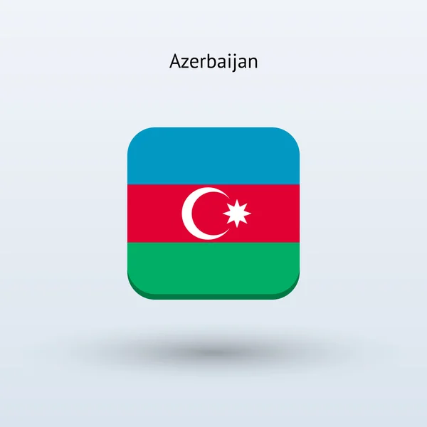 Azerbajdzjan flaggikonen — Stock vektor