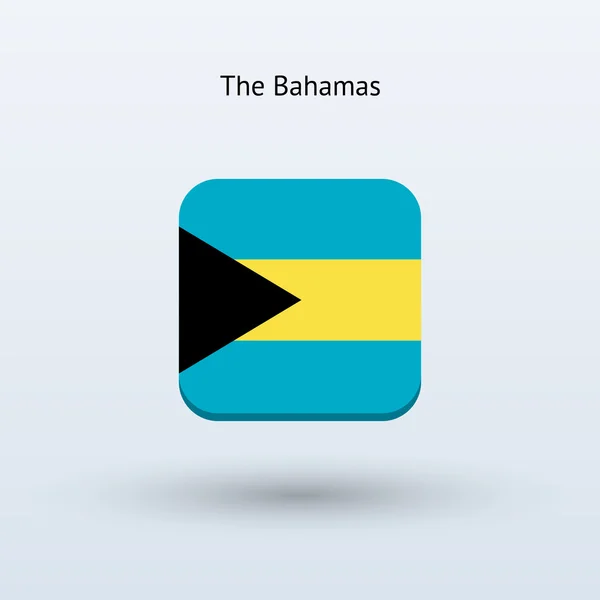 Bahamas flag icon — Stock Vector