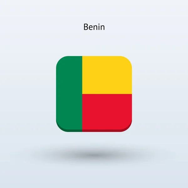 Benin flag icon — Stock Vector