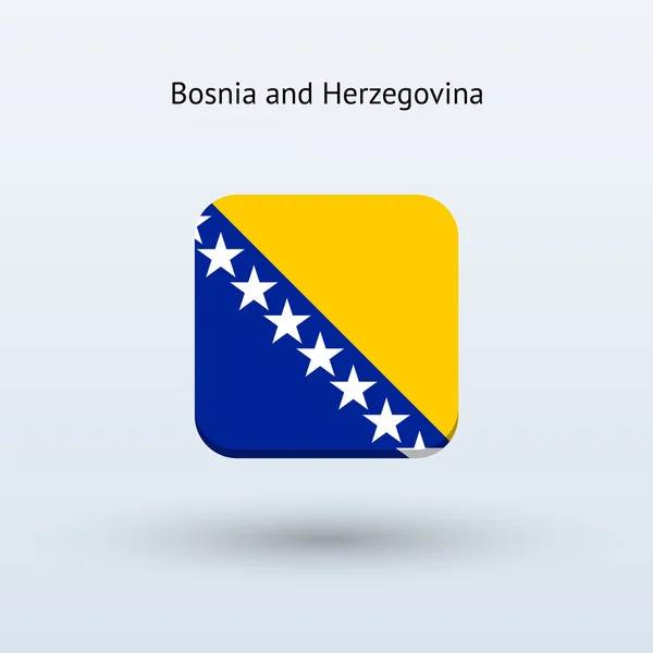 Bandera de Bosnia y Herzegovina icono — Archivo Imágenes Vectoriales