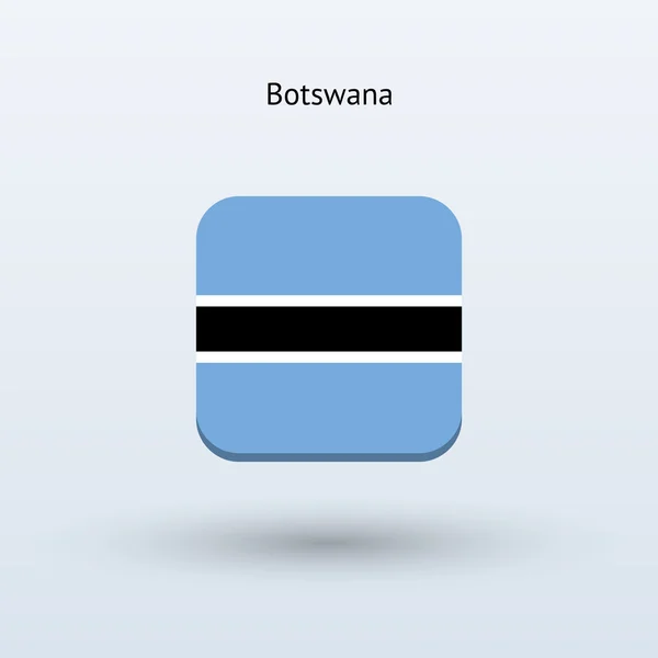 Botswana flag icon — Stock Vector
