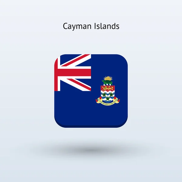 Ícone de bandeira das Ilhas Cayman — Vetor de Stock