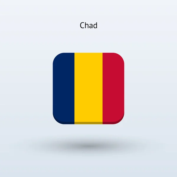 Chad flag icon — Stock Vector