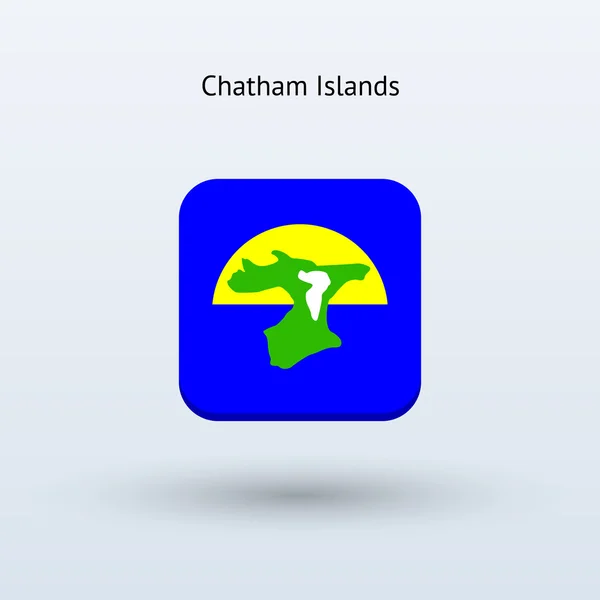 Icône drapeau des îles Chatham — Image vectorielle