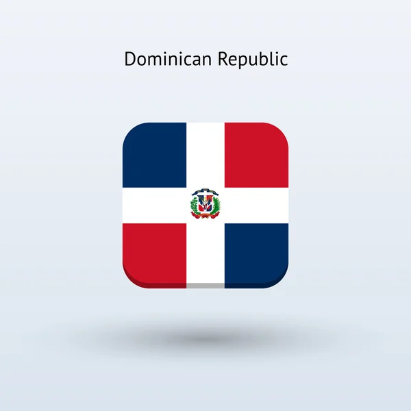 República Dominicana Ícone da bandeira — Vetor de Stock