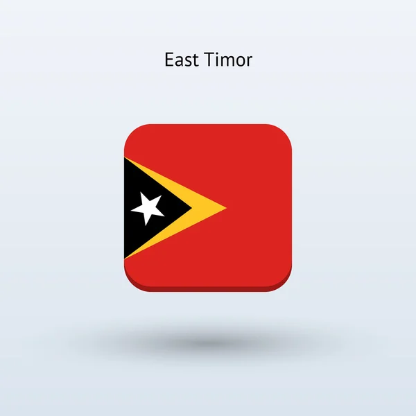 Timor-Leste Ícone da bandeira — Vetor de Stock