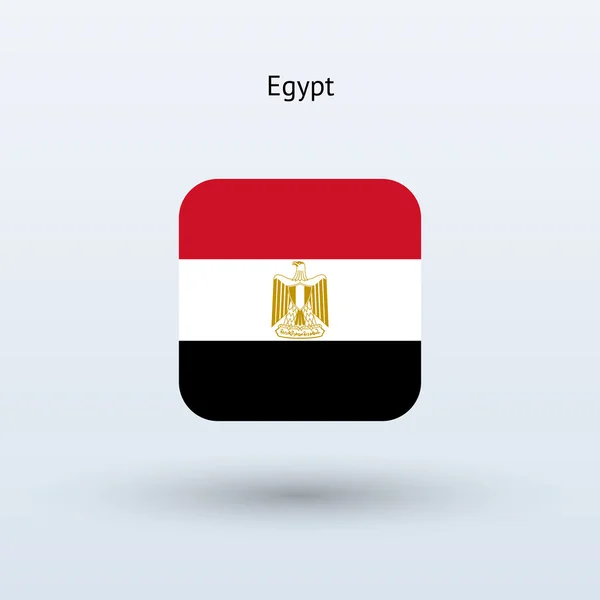 Egipto Bandera icono — Vector de stock