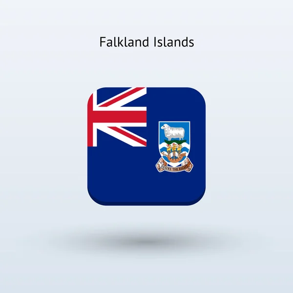 Ícone da bandeira das Ilhas Falkland — Vetor de Stock