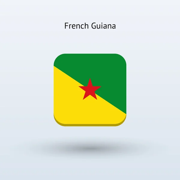 Ikone der französischen Guiana-Flagge — Stockvektor
