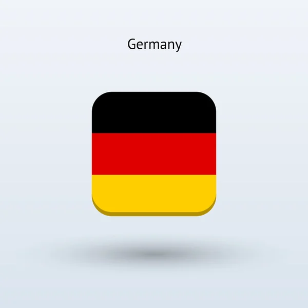 Ikona vlajky Německa — Stockový vektor