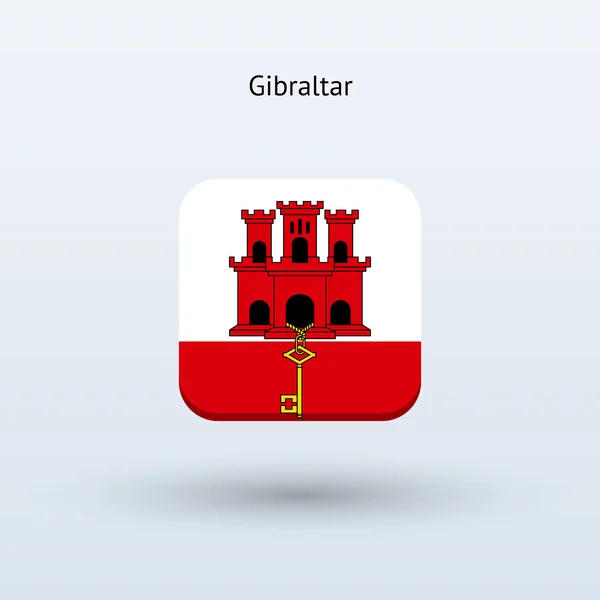 Ikone der Gibraltar-Flagge — Stockvektor