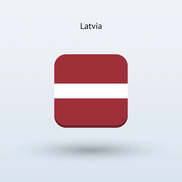 Łotwa flaga ikona — Wektor stockowy