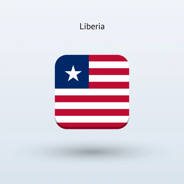 Liberia icono de la bandera — Archivo Imágenes Vectoriales