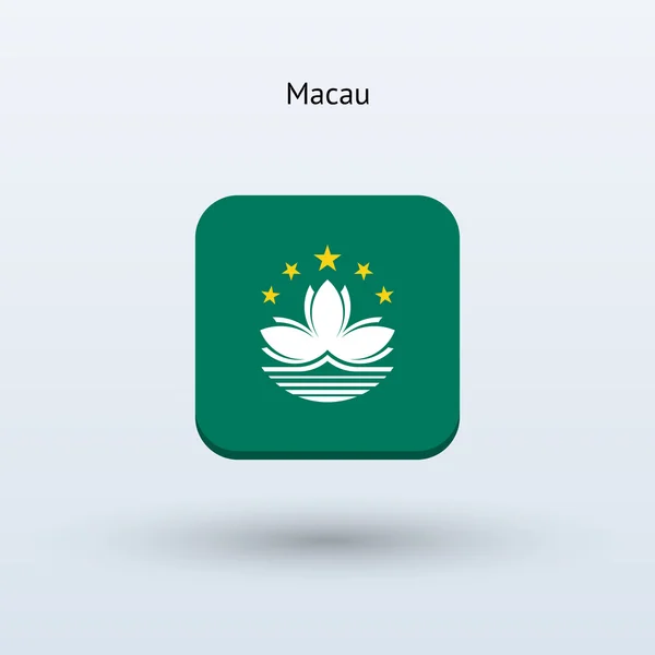 Icono de bandera de Macao — Vector de stock