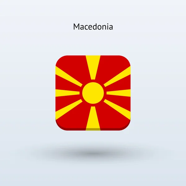 Macedonia flaga ikona — Wektor stockowy