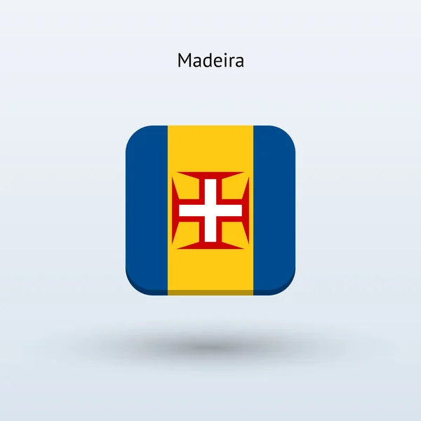 Madeira flaggikonen — Stock vektor