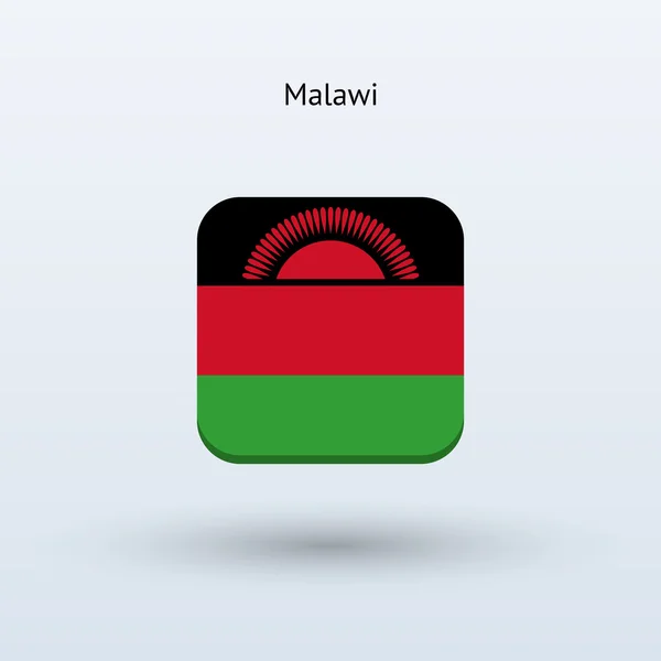 Malawi flaggikonen — Stock vektor