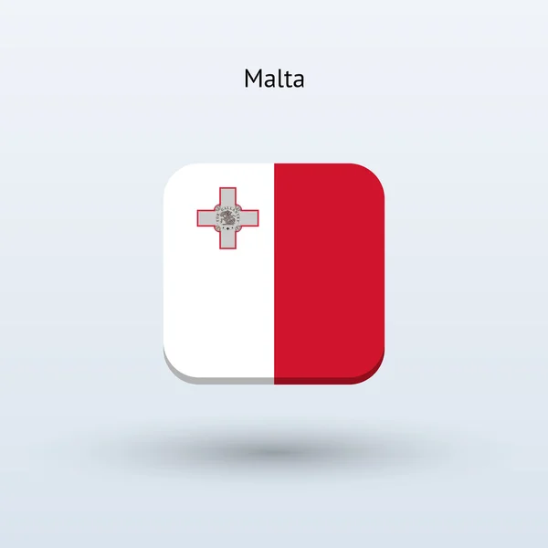 Malta flaggikonen — Stock vektor