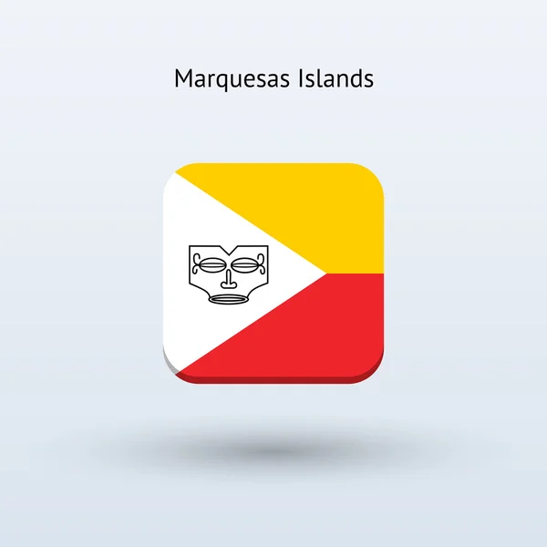 Icono de bandera de las Islas Marquesas — Vector de stock