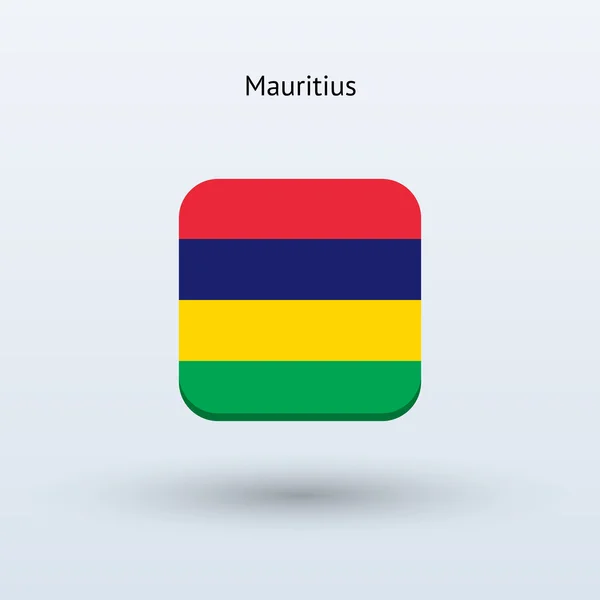 Mauritius flaggikonen — Stock vektor
