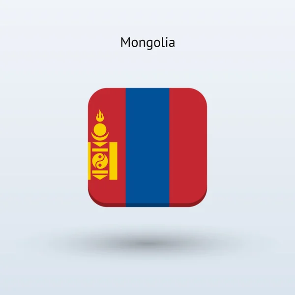 Значок прапорця Монголії — стоковий вектор
