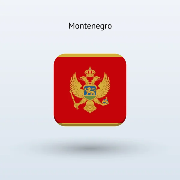 Czarnogóra flaga ikona — Wektor stockowy