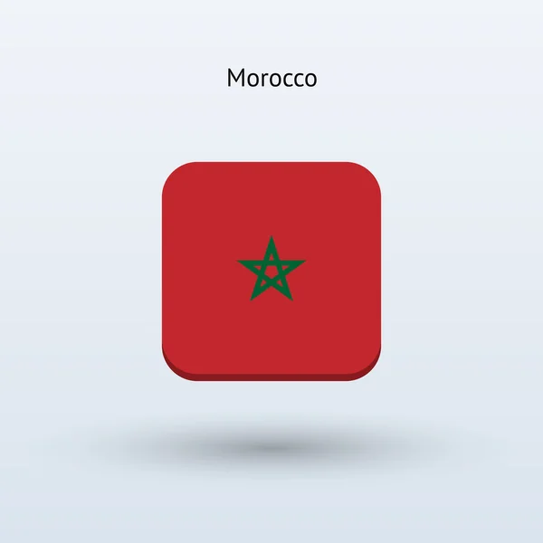 Marokkanische Flagge — Stockvektor