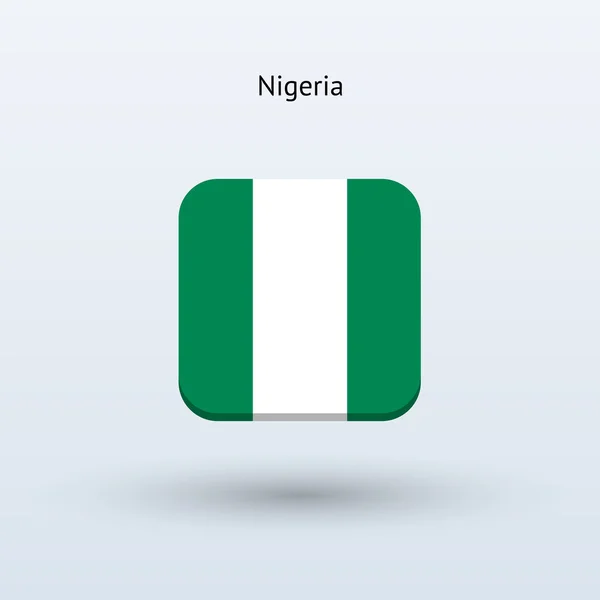 Nigeria flag icon — Stock Vector