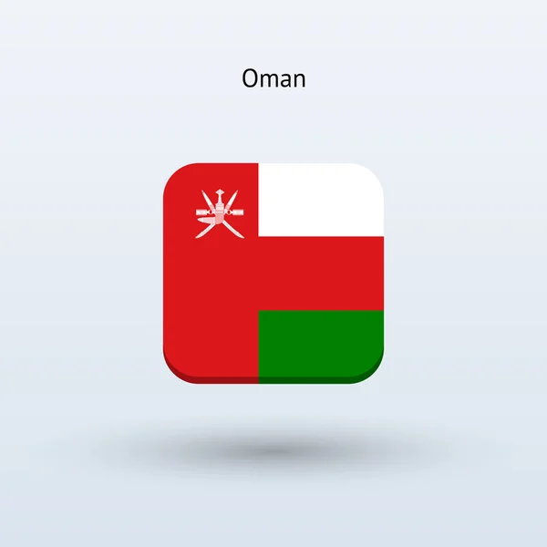 Ícone de bandeira oman — Vetor de Stock